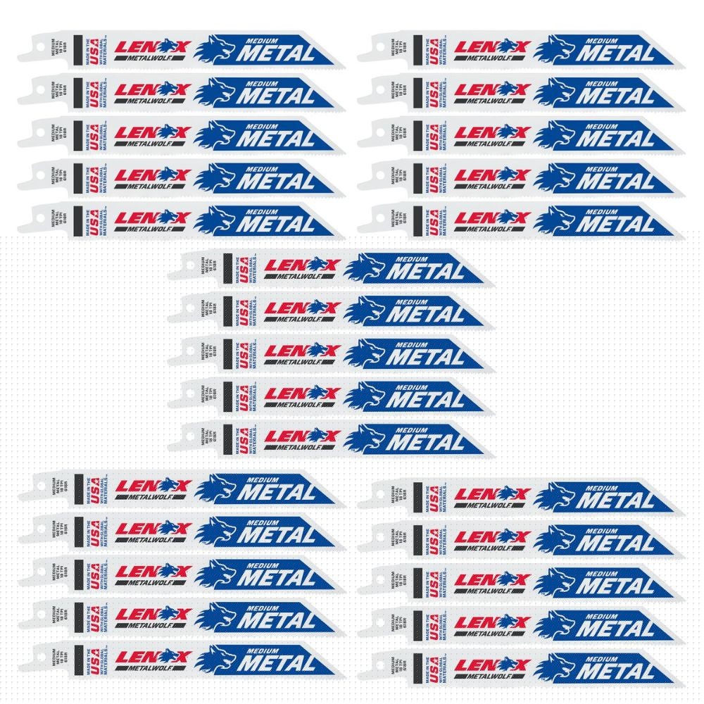 Lenox 20529B618R METALWOLF 6 in. 18 TPI WAVE EDGE Reciprocating Saw Blade (25 PK)