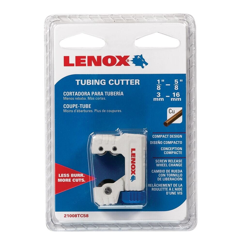Lenox 21008TC58 1/8" - 5/8" Copper Cutting Tubing Cutters - 2