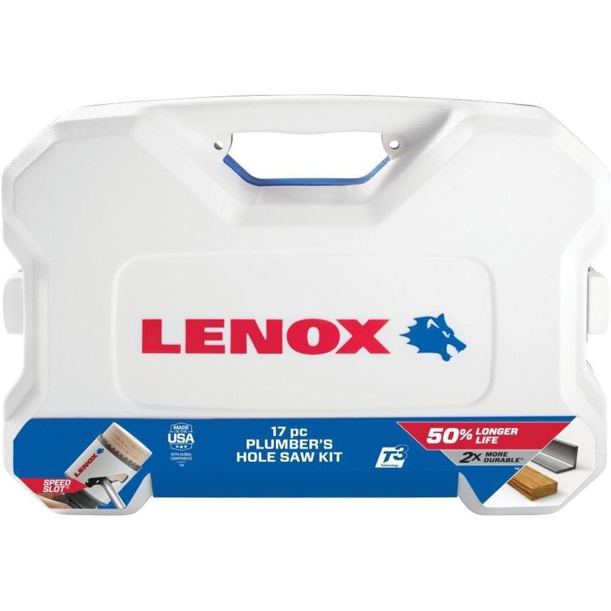Lenox 308011200P Bi-Metal Speed Slot Hole Saw Kit with T3 Technology Plumbers Kit (17 Piece) - 3