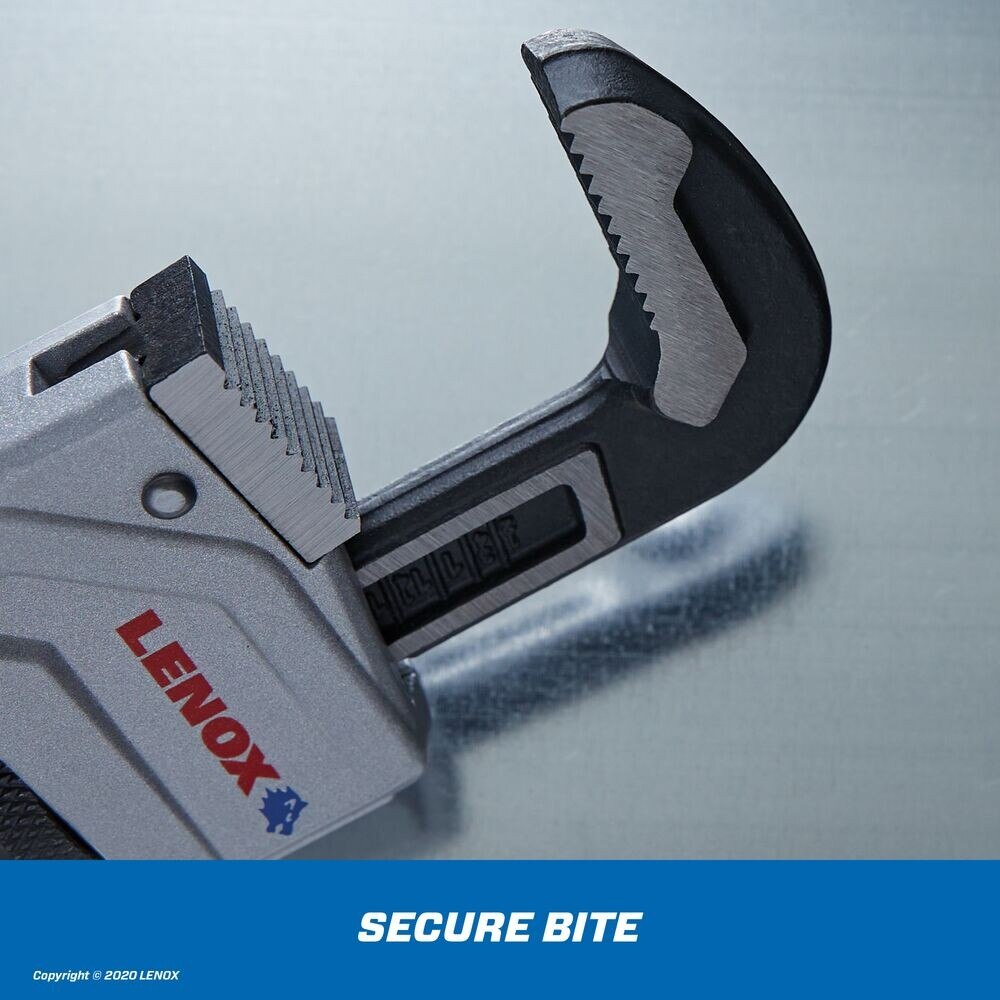 Lenox LXHT90610 10" Aluminum Pipe Wrench - 6