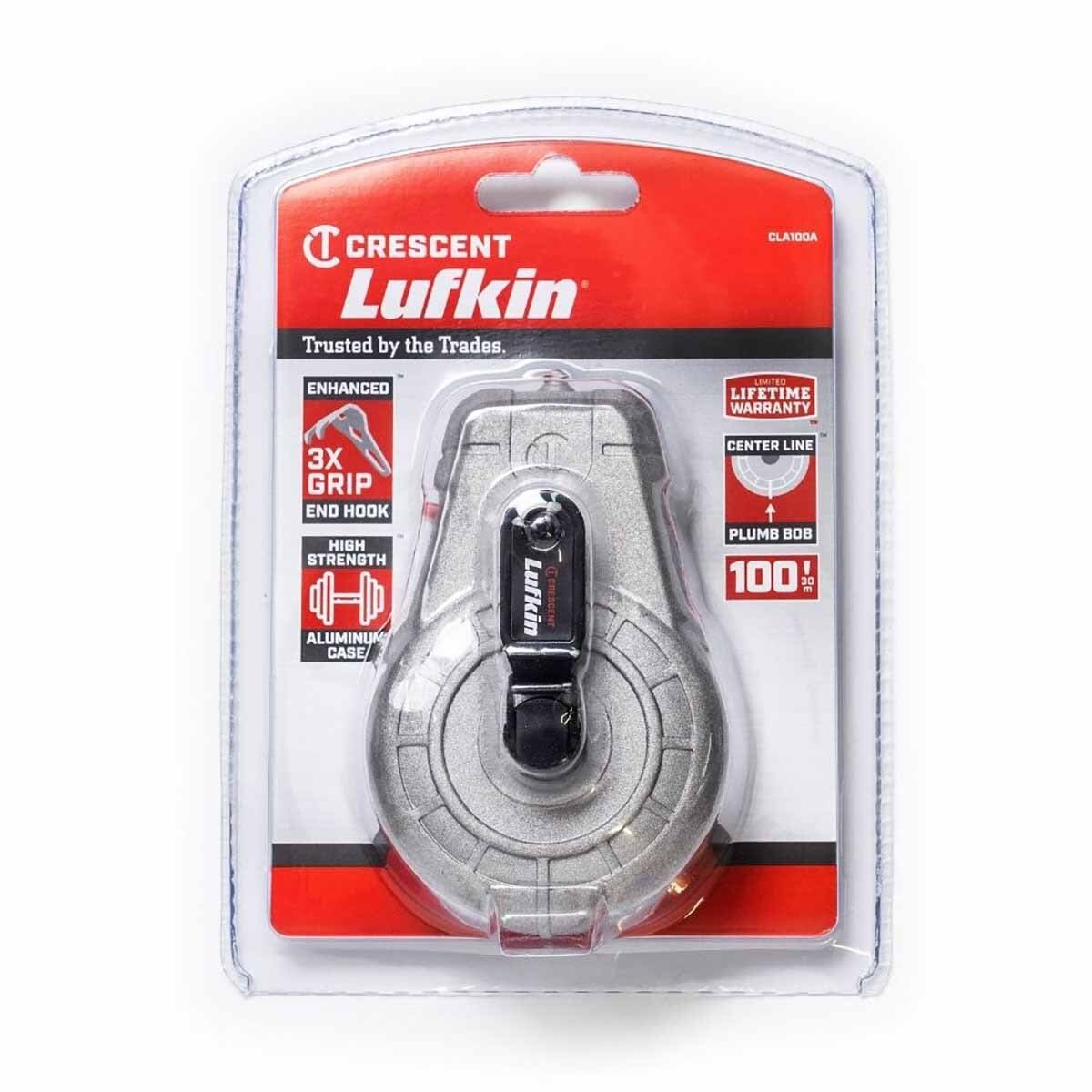 Crescent Lufkin CLA100A 100' Aluminum Chalk Reel - 6