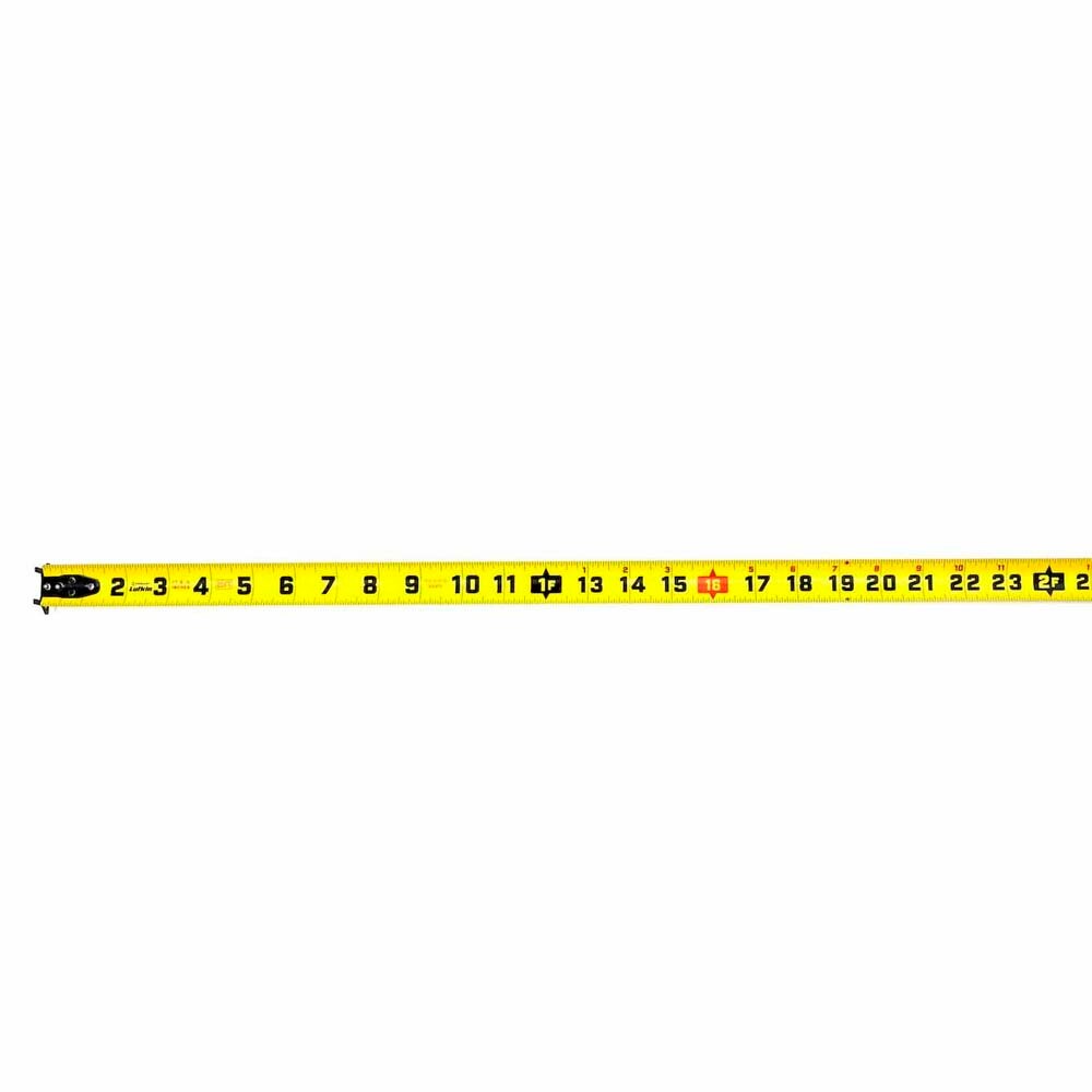 Lufkin L1030C-02 1-3/16" x 30' Control Series Yellow Clad Tape Measure - 4