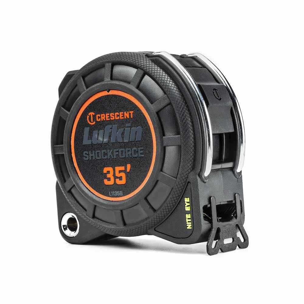 Lufkin L1135B-02 1-3/16" x 35' Shockforce Nite Eye G1 Dual Sided Tape Measure