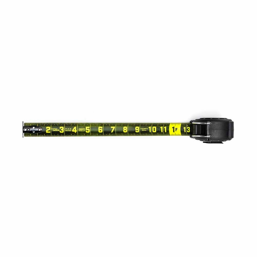 Lufkin L1135B-02 1-3/16" x 35' Shockforce Nite Eye G1 Dual Sided Tape Measure - 3
