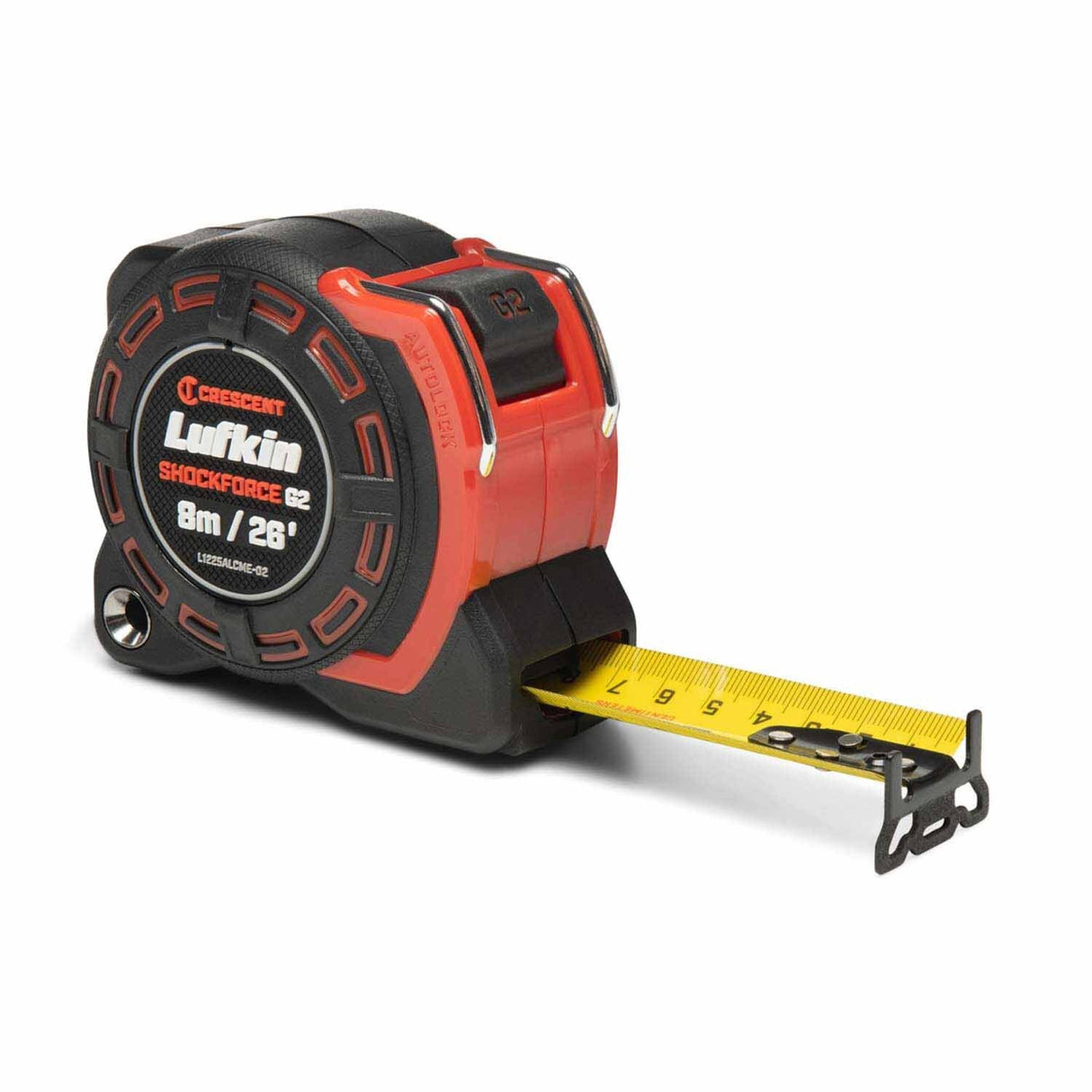 Lufkin L1225ALCME-02 1-1/4" x 8m/26' Shockforce G2 Auto-Lock Tape Measure - 2
