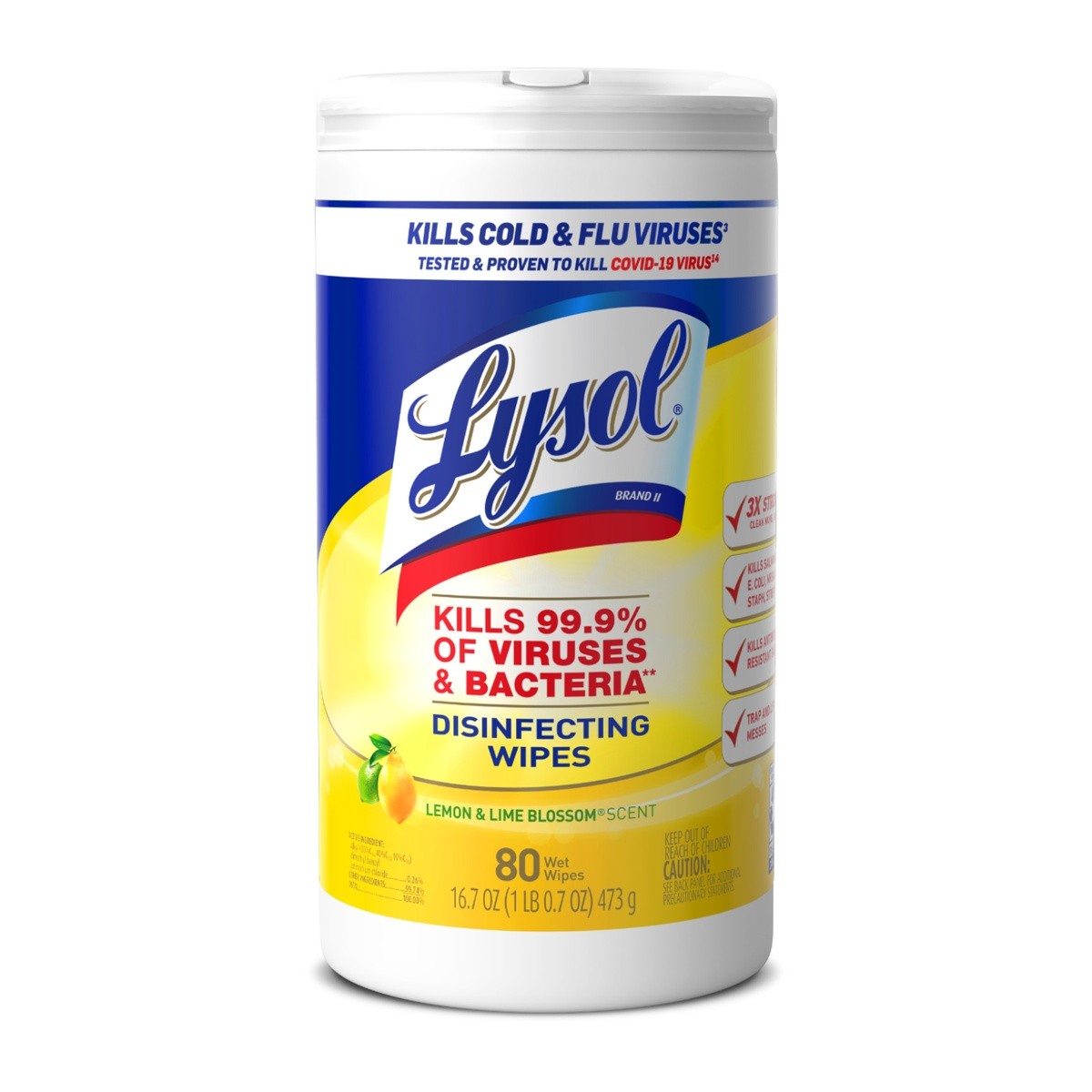 Lysol 50CTGERMISEPT Lemon and Lime Blossom Scent Disinfecting Wipes (35 Count)