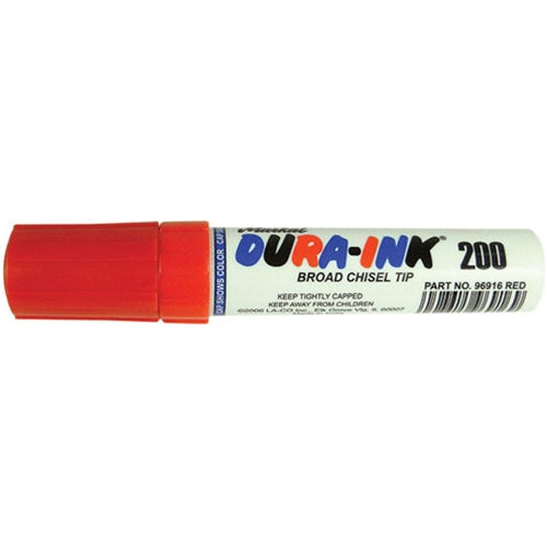 Markall 96916 Red Dura-Ink 200-Broad Chisel Tip
