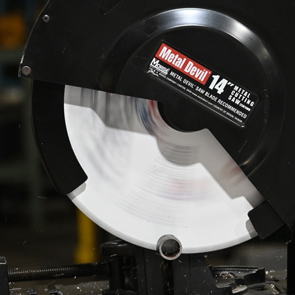 MK Morse 103022 CSM1472FSC 14" 72 Tooth Carbide Tipped Steel Cutting Circular Saw Blade with 1 in Arbor - 3