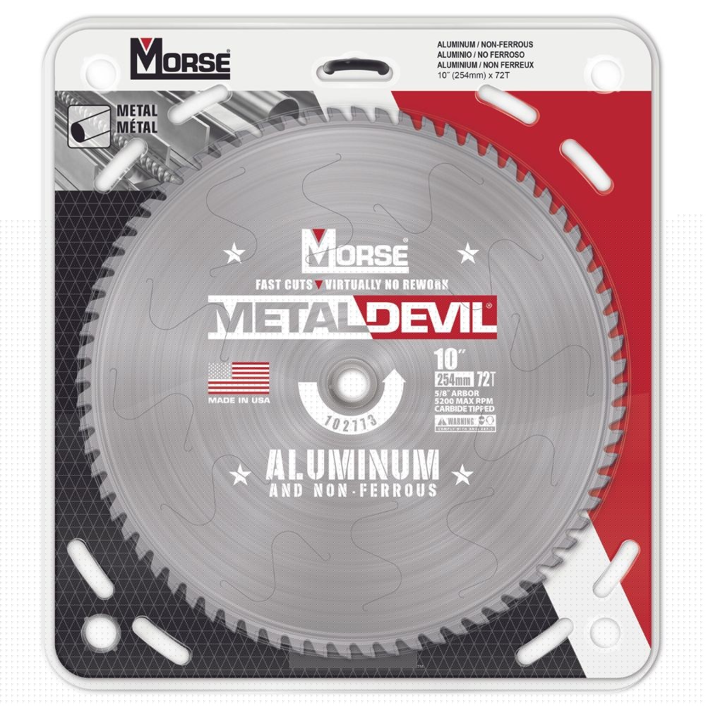MK Morse CSM1072FNFC 10" 72T NF Circular Saw Blade - 2