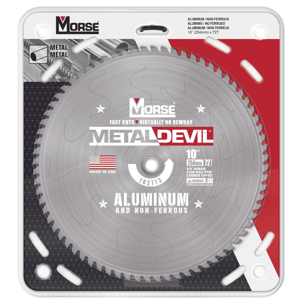 MK Morse CSM1072FNFC 10" 72T NF Circular Saw Blade - 2