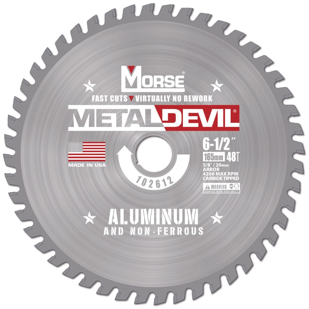 MK Morse CSM6504820FNFC 6-1/2" 48T NF 20MM Circular Saw Blade