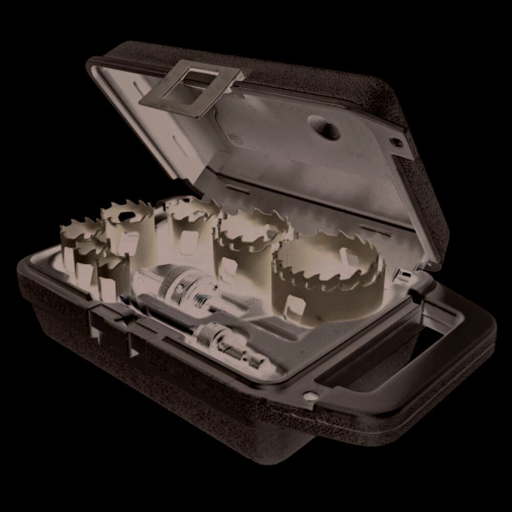 MK Morse MHSTK100 11 piece, Carbide Tipped Hole Saw, General Purpose, Maintenance Kit