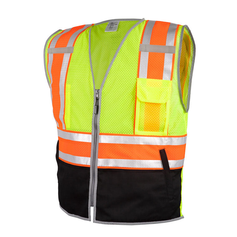 ML KISHIGO 1543-M Lime Class 2 Safety Vest - Med - 2