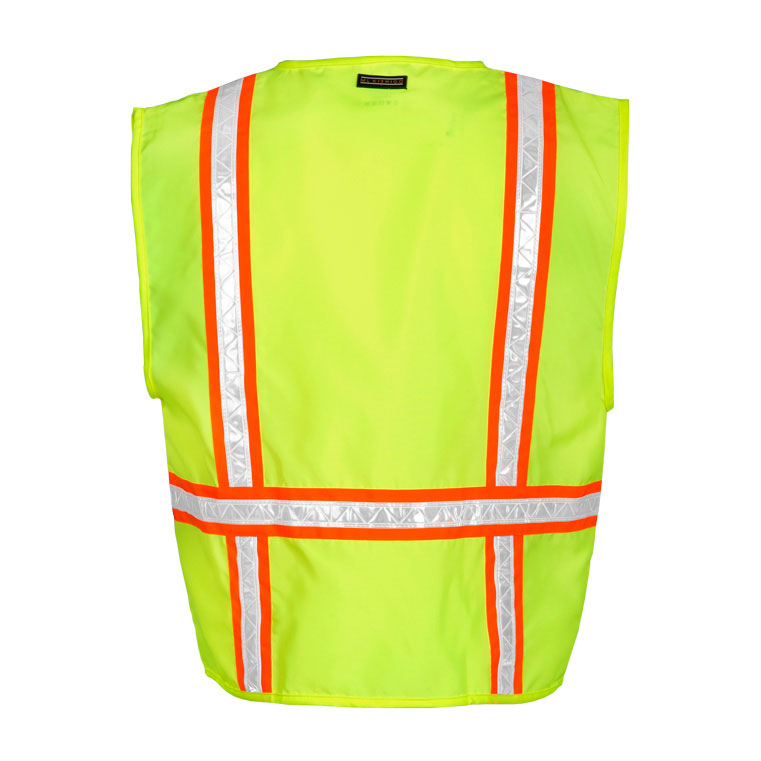 ML Kishigo 1092-L Lime Large Surveyor's Vest - 2