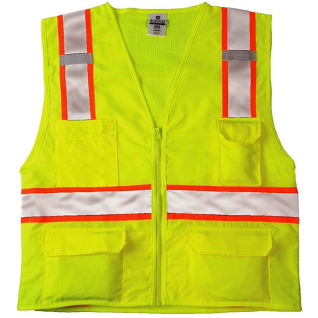 ML Kishigo 1163-M Lime Med Mesh Back Vest