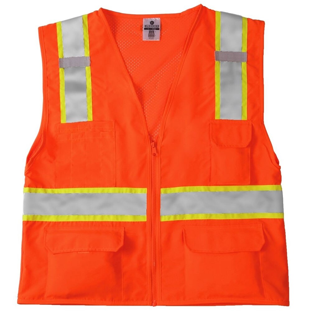 ML Kishigo 1164-M Orange/Red Mesh Back Vest, Medium
