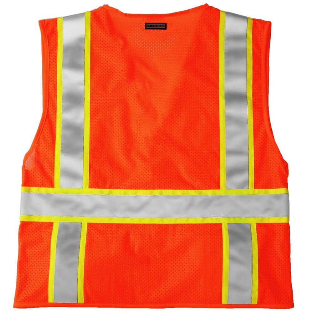 ML Kishigo 1164-M Orange/Red Mesh Back Vest, Medium - 2