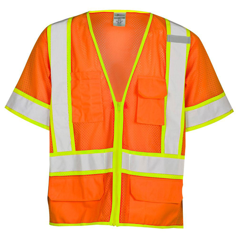 ML Kishigo 1243-4X Class 3 Orange Vest 4XL