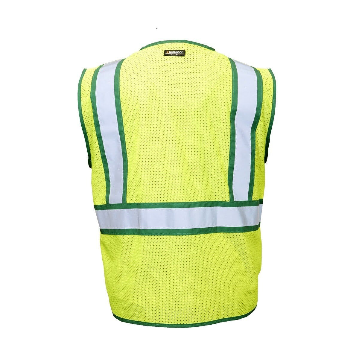 ML Kishigo 1597-5X Class 2 Reflective Color Contrast Safety Vest Lime Green Size 5X - 2