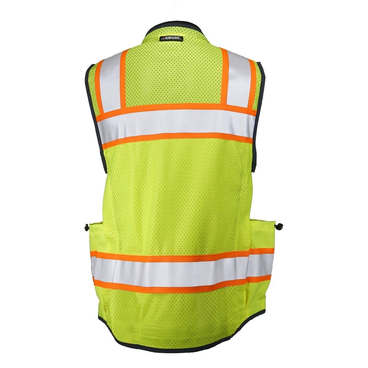 ML Kishigo 1824-XL Womens Hi-Vis Construction Safety Vest ANSI Class 2 Lime Black (Each) - 2
