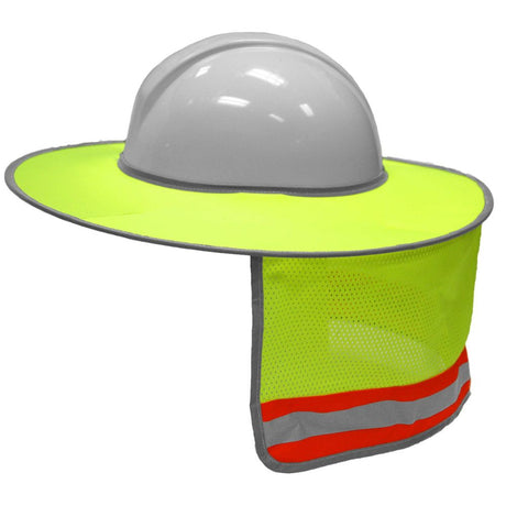 ML Kishigo 2873 Full Brim Sunshield Lime w/ Neck Shade