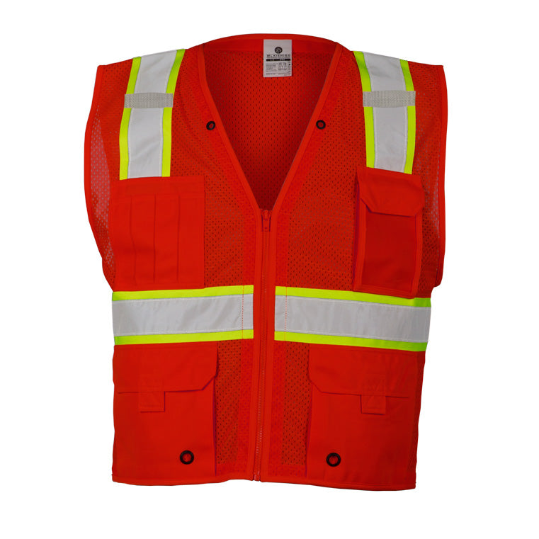ML Kishigo B103-4X-5X 4X-5X Red Enhanced Visibility Multi Pocket Mesh Vest