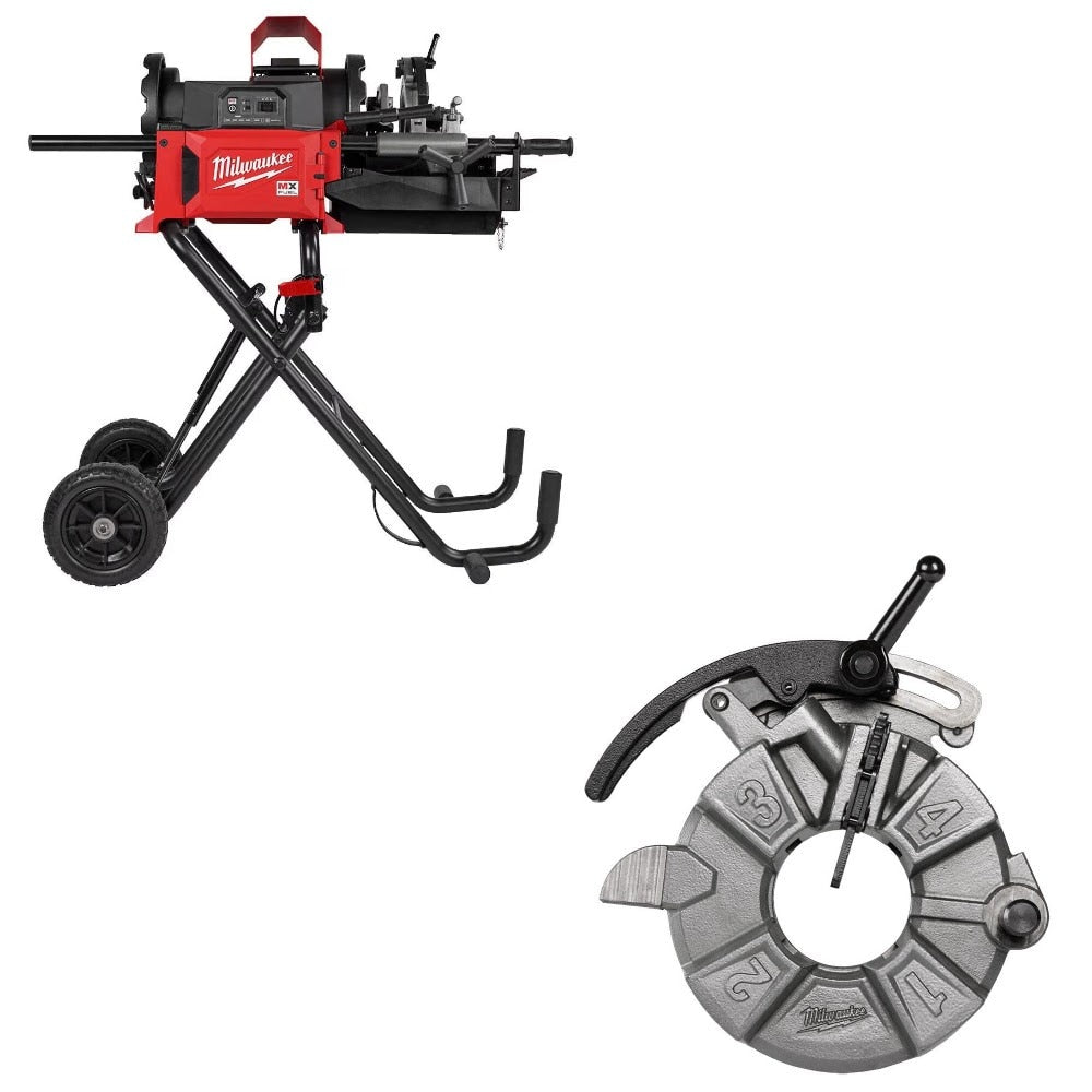 Milwaukee MXF512 Pipe Threading Machine Kit W/ FREE NPT Die Head