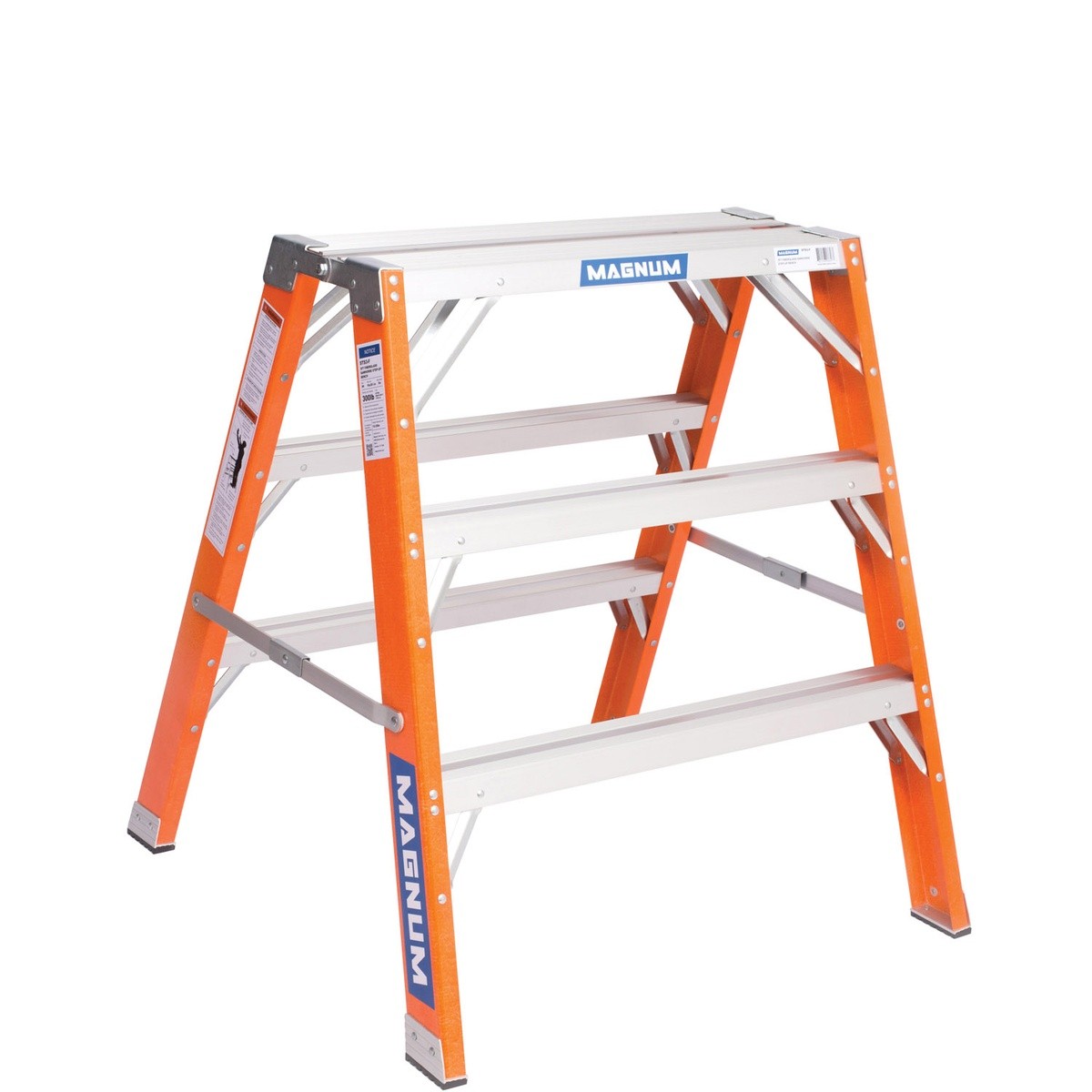 Magnum Tool STS3-F 3 ft Fiberglass Sawhorse Step-Up Bench with 10 in Split Top (1 Each)