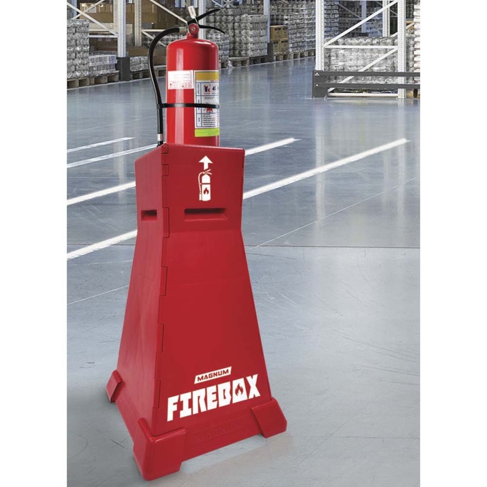 Magnum Tool SAFE-ST Firebox 34 Portable Fire Extinguisher Stand & Safety Station - 2