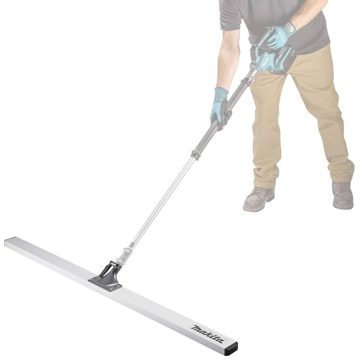 Makita 1917D4-4 4-1/2' Aluminum Vibratory Screed Bar for VL001GZ Power Head - 4