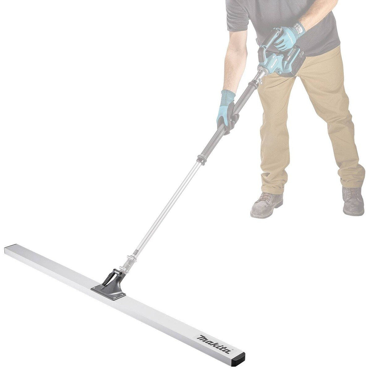Makita 1917D4-4 4-1/2' Aluminum Vibratory Screed Bar for VL001GZ Power Head - 4