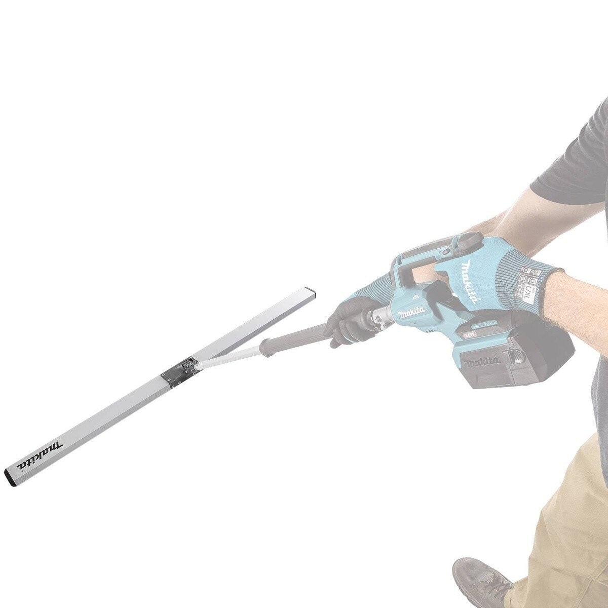 Makita 1917D4-4 4-1/2' Aluminum Vibratory Screed Bar for VL001GZ Power Head - 5