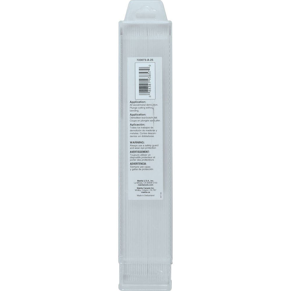 Makita 723073-A-25 9" 6 TPI Demolition Reciprocating Saw Blade, 25 Pack - 2