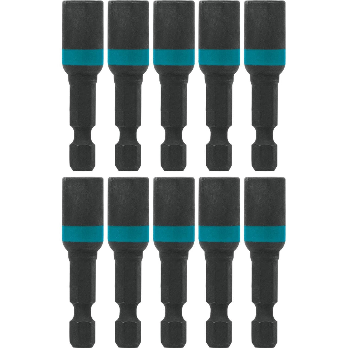 Makita A-97106 ImpactX 1/4" x 1-3/4" Magnetic Nut Driver, 10/pk, Bulk