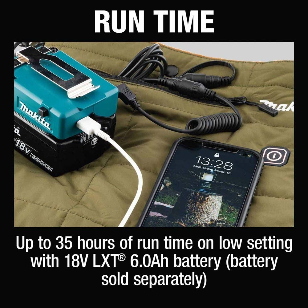 Makita ADCB200B Outdoor Adventure 18V LXT Heated Blanket, Blanket Only - 13