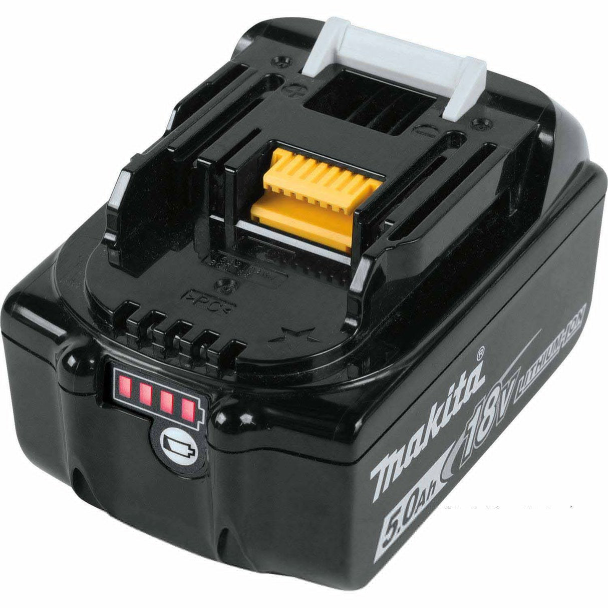 Makita BL1850BDC2X1 18V LXT Lithium-Ion Battery and Rapid Optimum Charger Starter Pack, 2ea. BL1850B, DC18RC, (5.0Ah) - 5