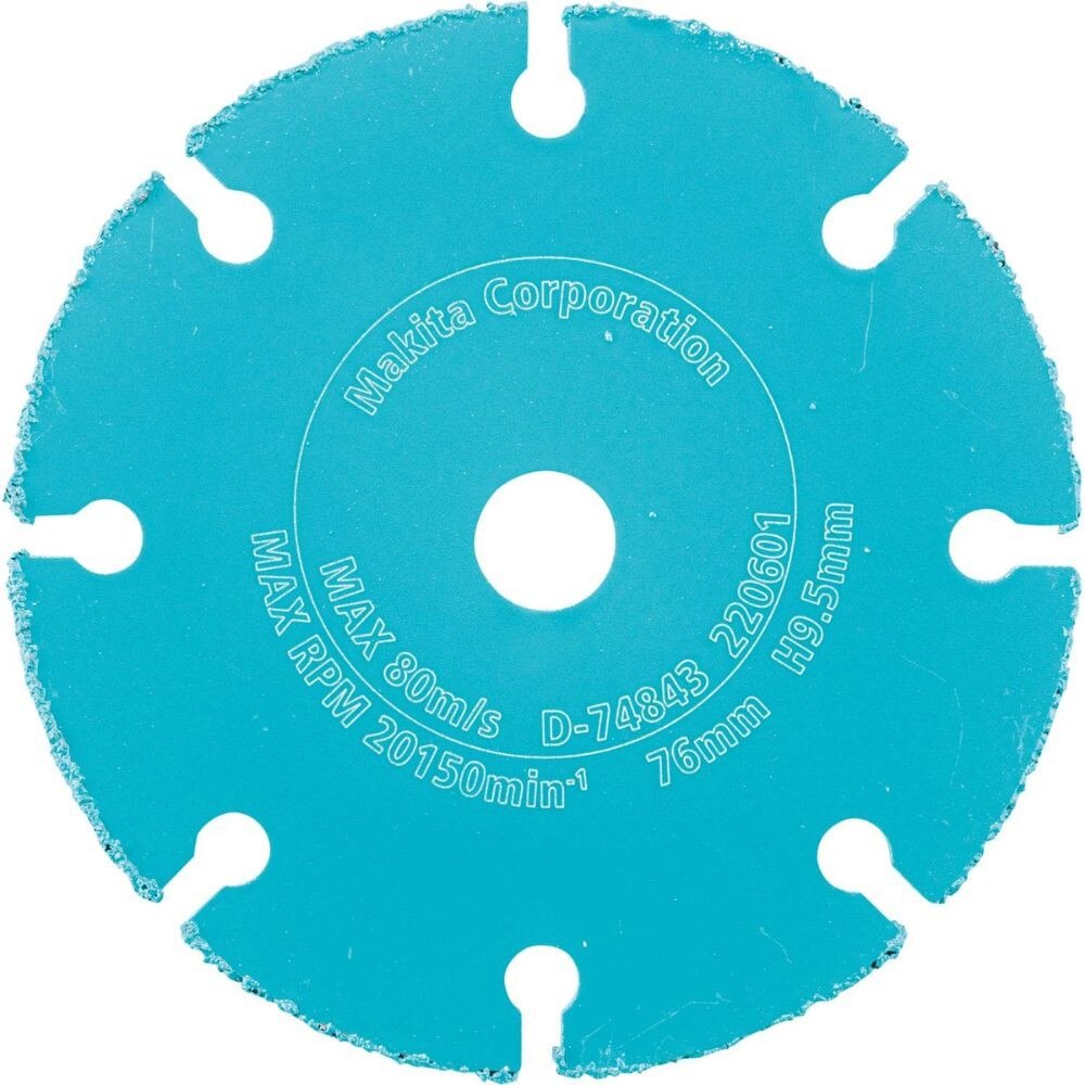 Makita D-74843 3" Carbide Grit Abrasive Multi-Material Cut-Off Wheel - 2