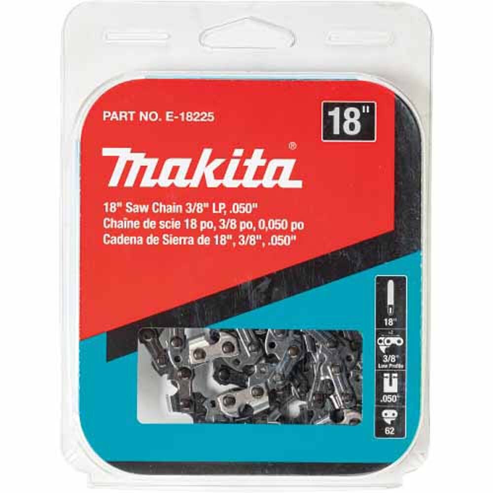 Makita E-18225 18" Saw Chain, 3/8" LP, .050", 62, Low Kickback - 4