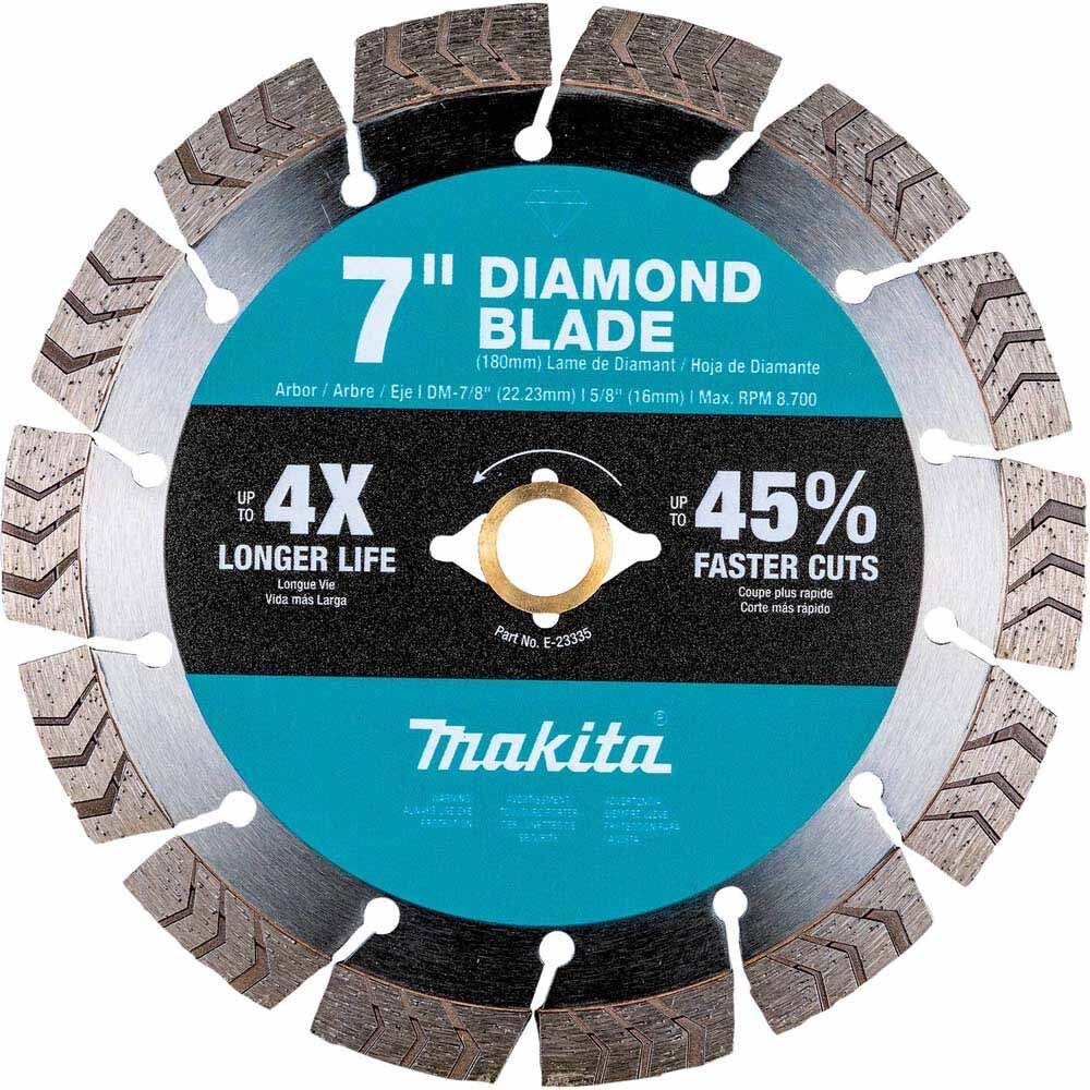 Makita E-23335 7" Segmented Turbo General Purpose Diamond Blade