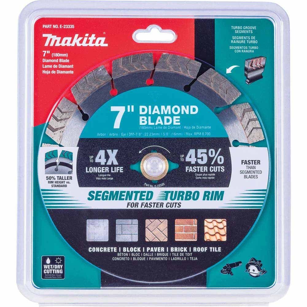 Makita E-23335 7" Segmented Turbo General Purpose Diamond Blade - 2