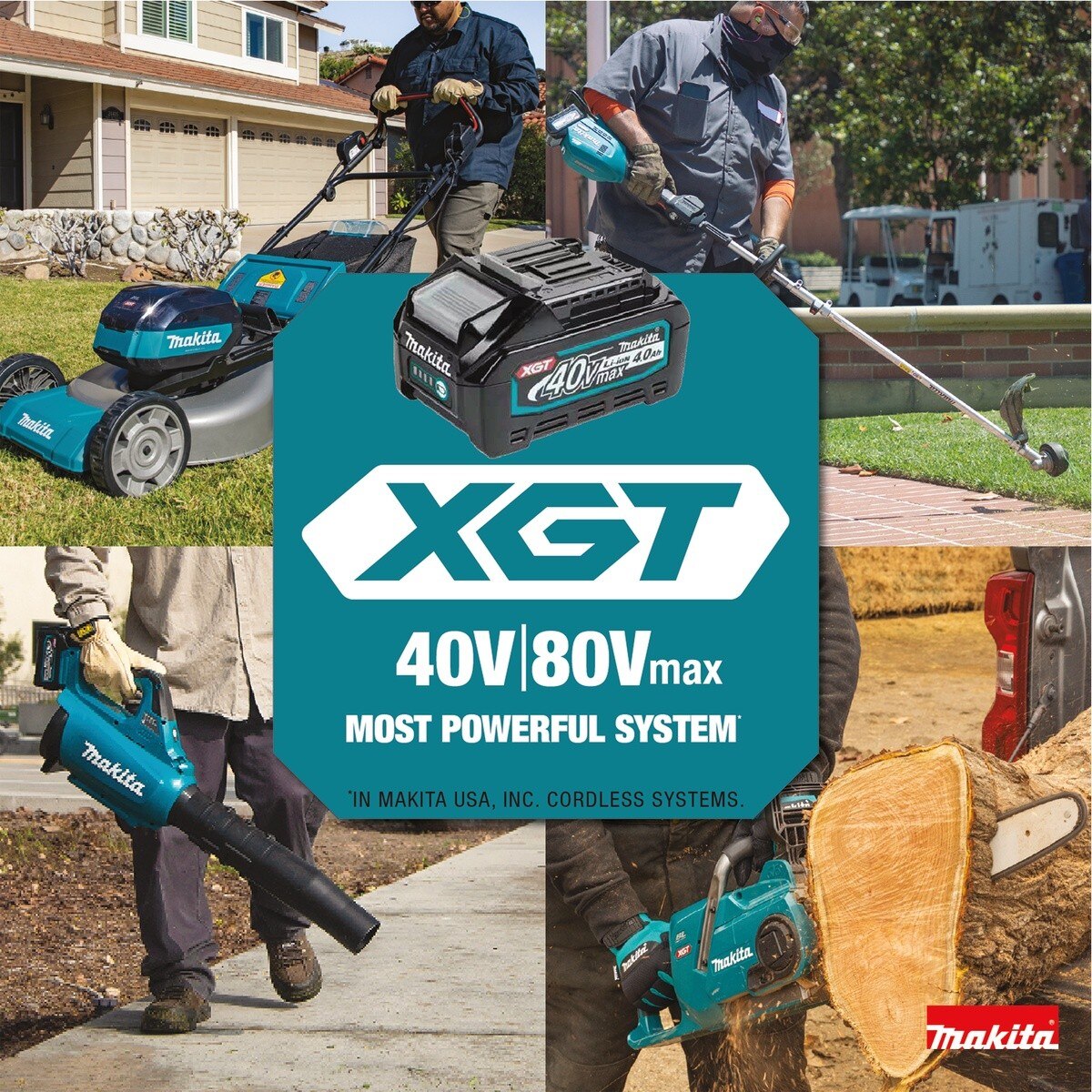Makita GCU02T 40V Max XGT Brushless Cordless 14 Inch Top Handle Chain Saw Kit (2 5.0Ah Batteries) - 3