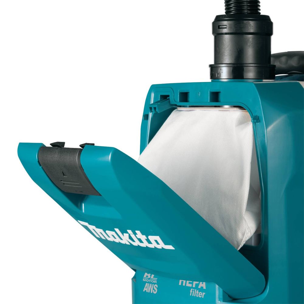 Makita GCV06Z 40V max XGT Brushless Cordless 1/2 Gallon HEPA Filter Backpack Dry Dust Extractor, AWS Capable, Tool Only - 8