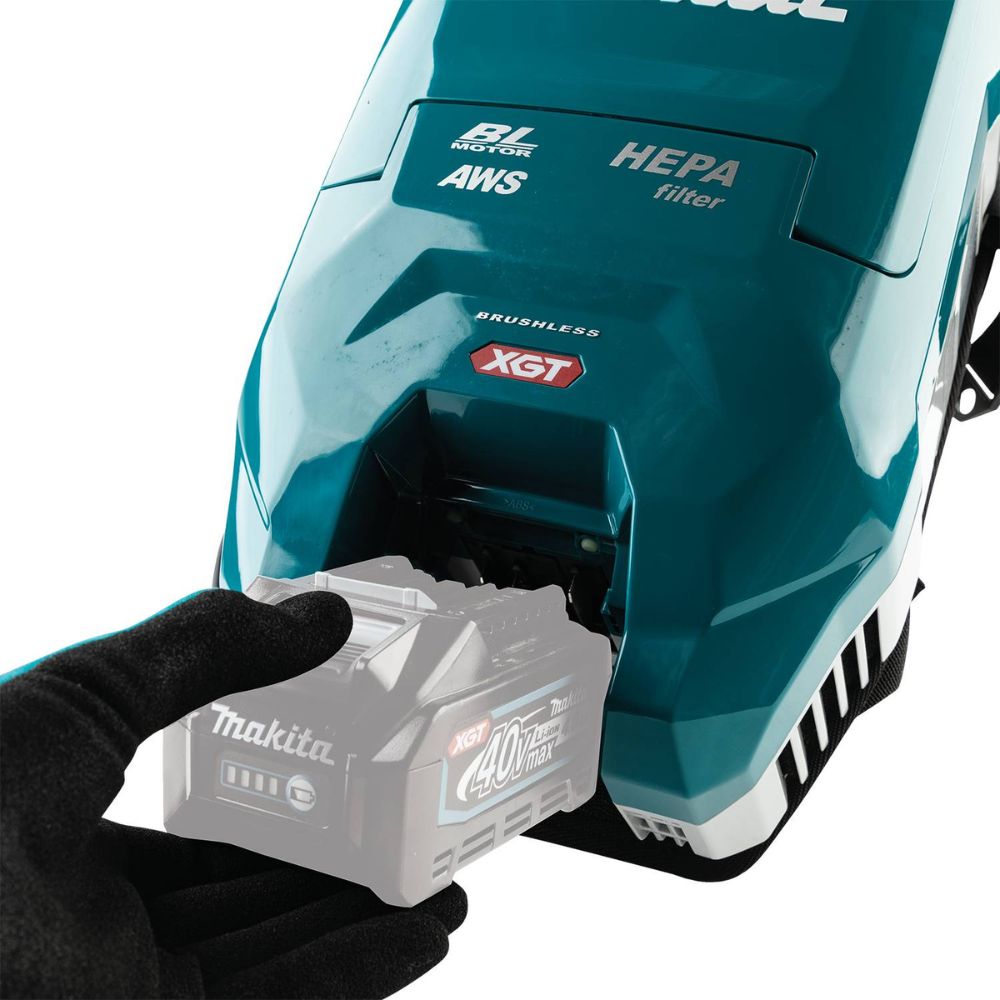 Makita GCV06Z 40V max XGT Brushless Cordless 1/2 Gallon HEPA Filter Backpack Dry Dust Extractor, AWS Capable, Tool Only - 9