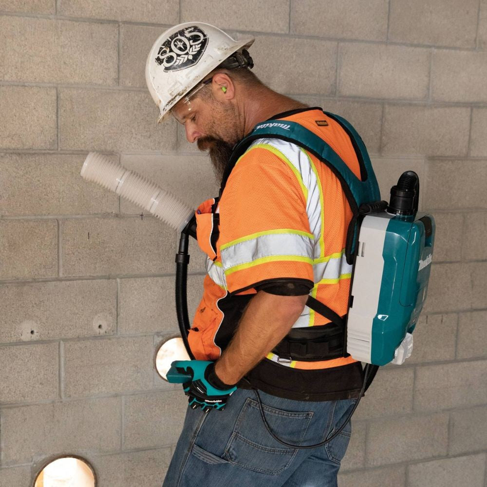 Makita GCV06Z 40V max XGT Brushless Cordless 1/2 Gallon HEPA Filter Backpack Dry Dust Extractor, AWS Capable, Tool Only - 15