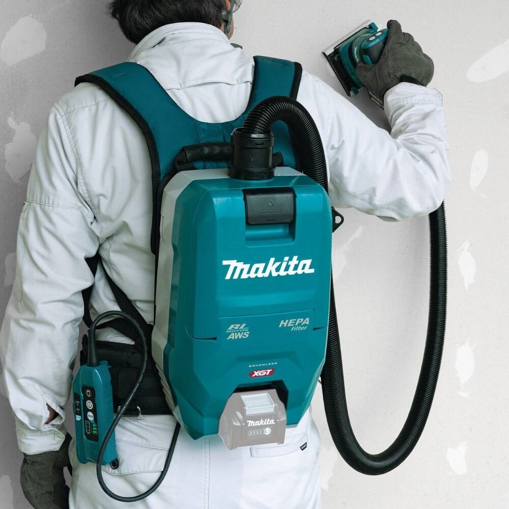 Makita GCV06Z 40V max XGT Brushless Cordless 1/2 Gallon HEPA Filter Backpack Dry Dust Extractor, AWS Capable, Tool Only - 16