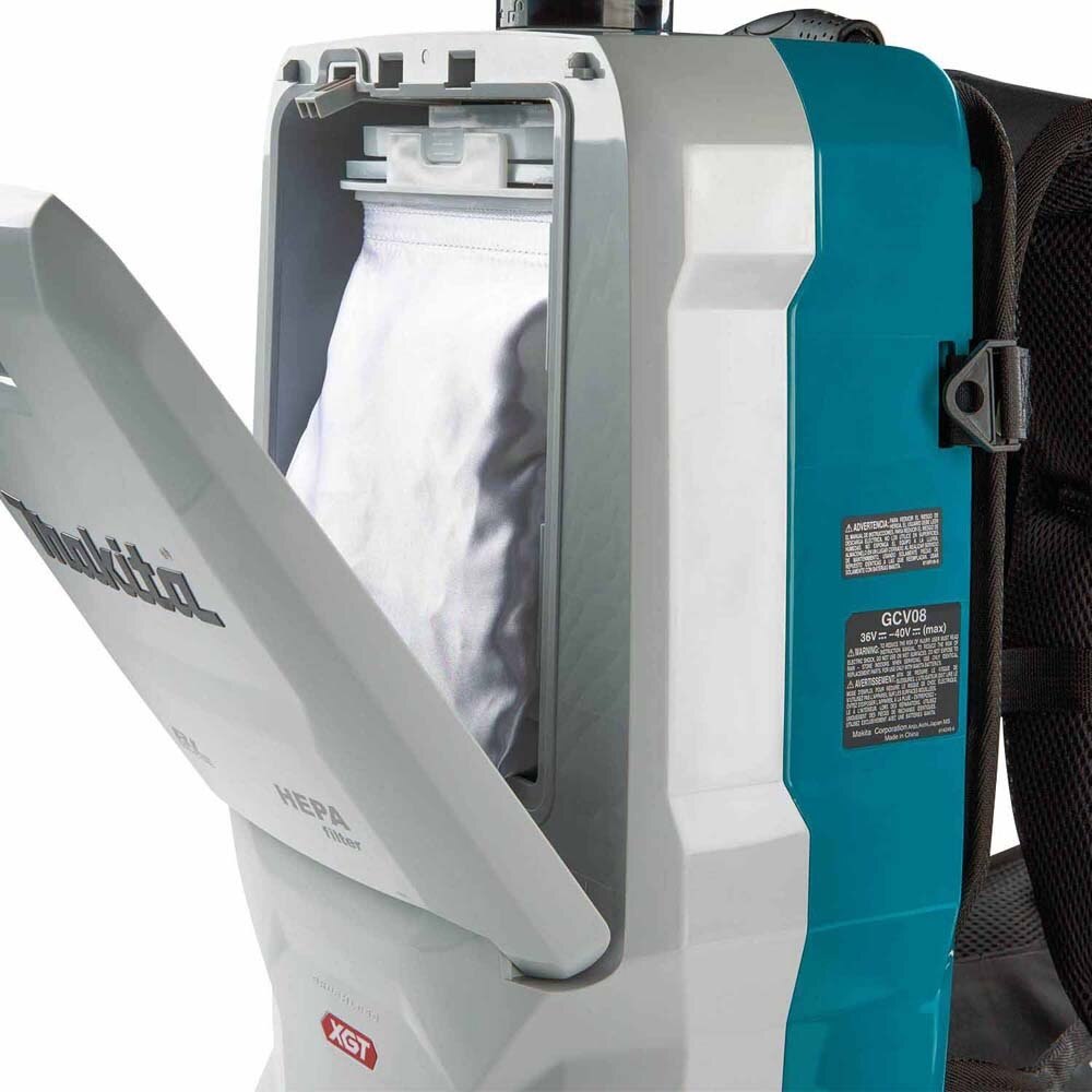 Makita GCV08PM 40V max XGT Brushless Cordless 6 Quart HEPA Filter Backpack Dry Vacuum Kit (4.0Ah) - 4