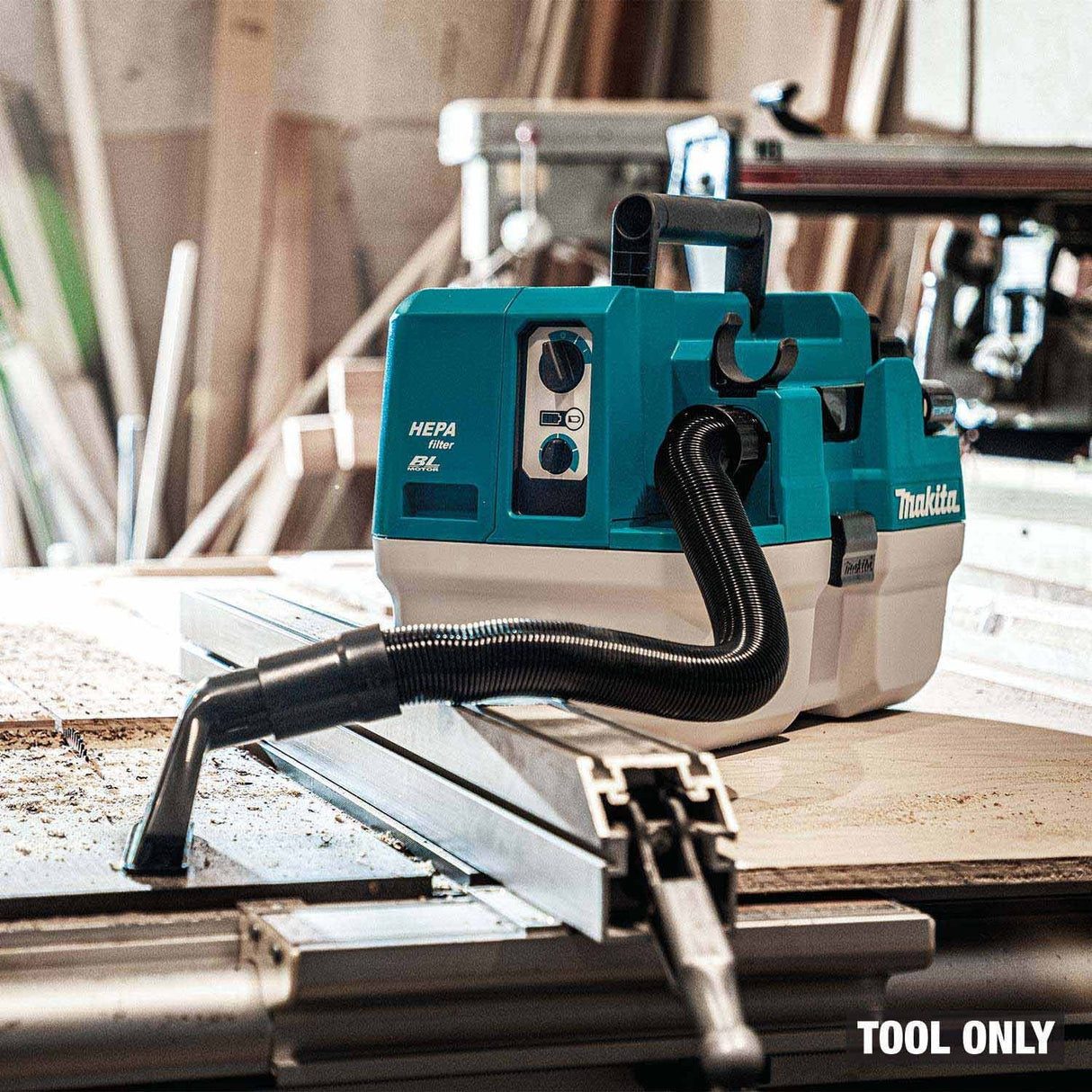 Makita GCV14Z 40V max XGT Brushless Cordless 2 Gallon HEPA Wet/Dry Dust Extractor/Vacuum, Tool Only - 12