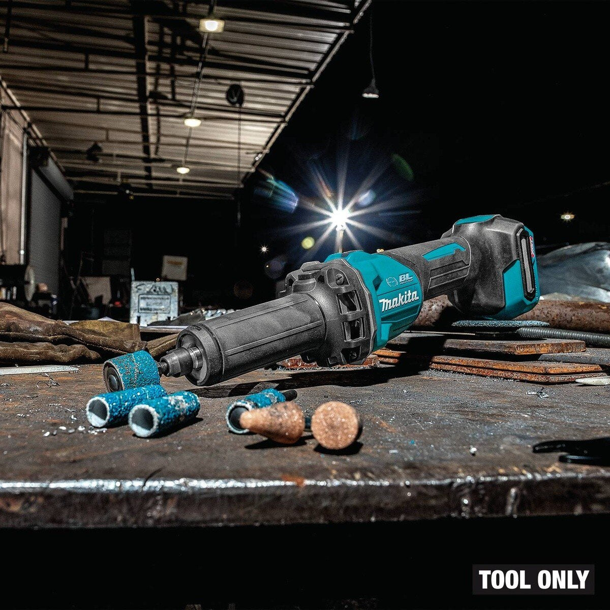 Makita GDG01Z 40V max XGT Cordless 1/4" Slide Switch Die Grinder Variable Speed with Electric Brake Tool Only - 10