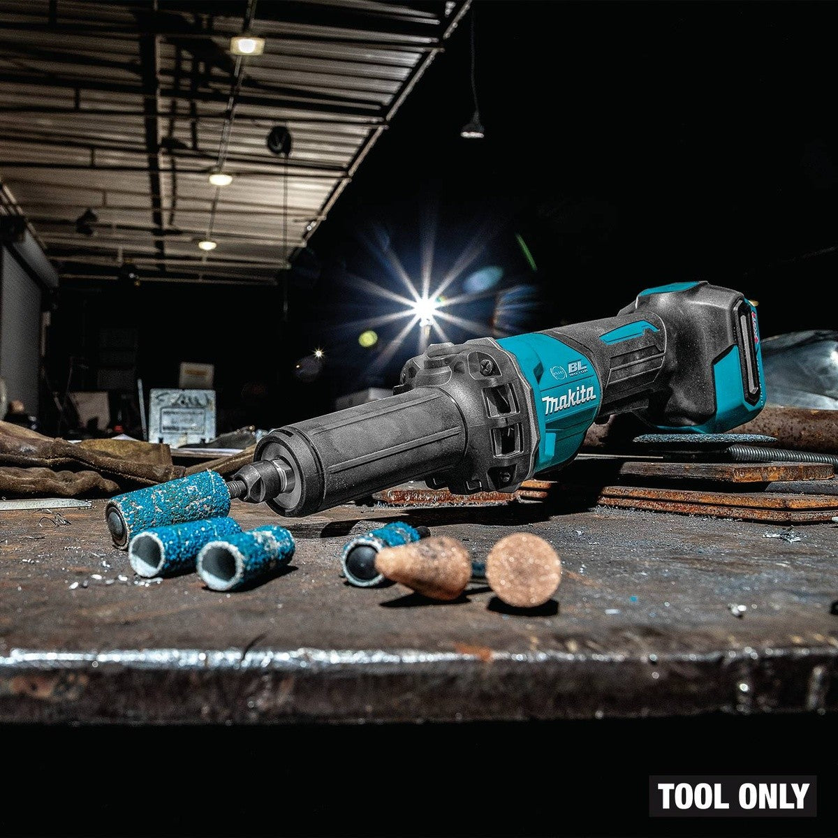 Makita GDG02Z 40V max XGT Cordless 1/4" Paddle Switch Die Grinder Variable Speed with Electric Brake Tool Only - 11