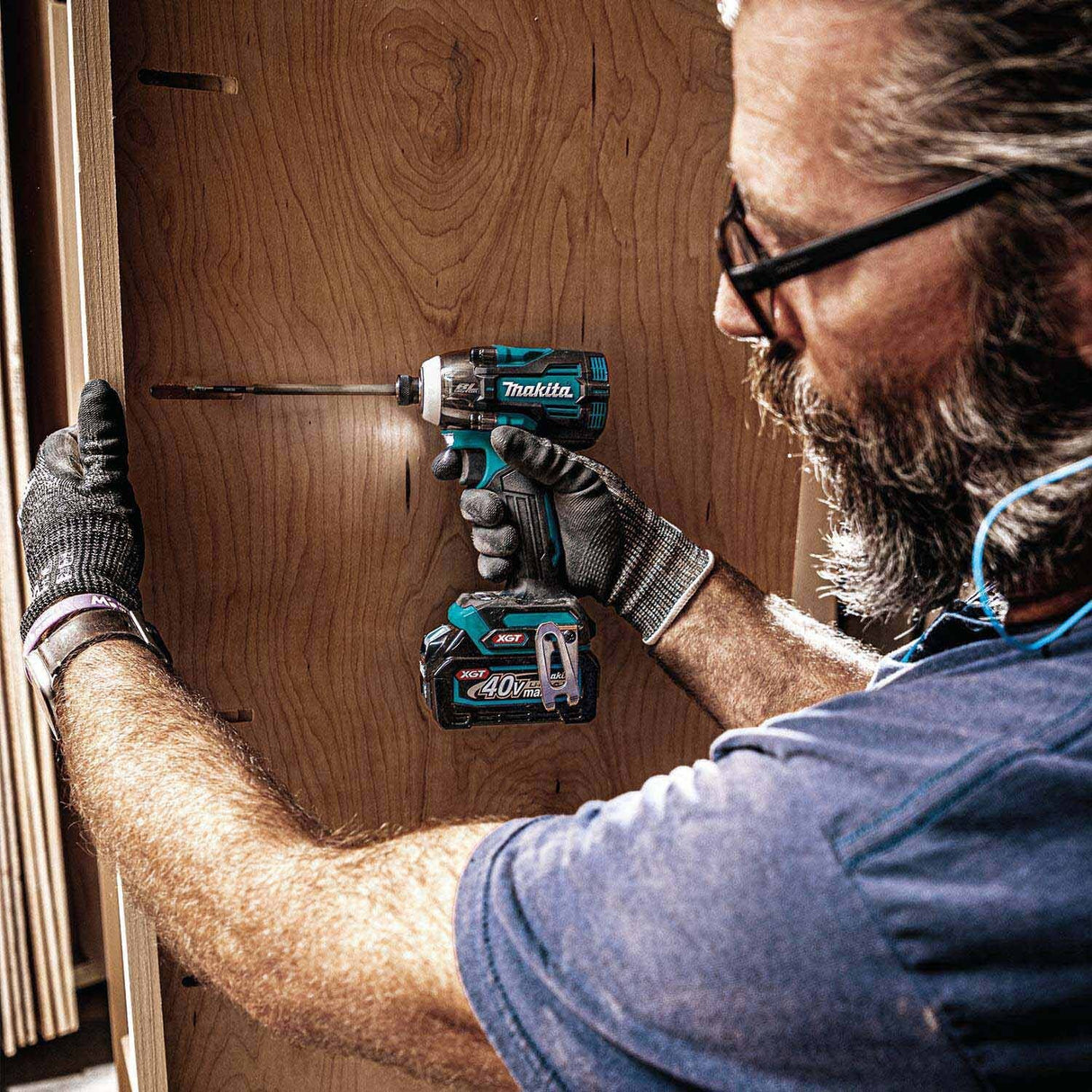 Makita GDT04D 40V max XGT Brushless High Torque 4-Speed Impact Driver Kit (2.5Ah Batteries) - 14